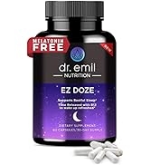 Dr. Emil Nutrition EZ Doze Vegan Natural Sleep Aid with Valerian Root, GABA & 5HTP - Extra Streng...