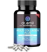 Dr. Emil Nutrition Multi Collagen Plus Pills - Collagen Supplements to Support Hair, Skin, Nails,...