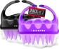 2 Pack Scalp Massager ( Pure Purple +Black Purple)