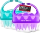 2 Pack Scalp Brush ( Turquoise-green + Pansy-purple )